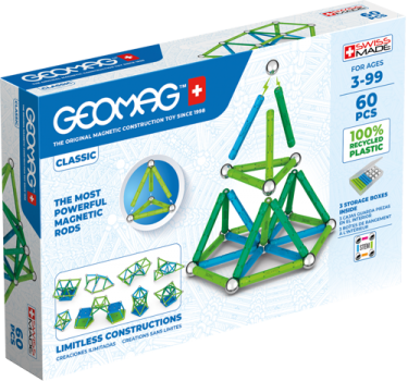 Geomag set magnetic 60 piese green line 272