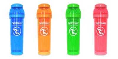 Biberon anticolici cu recipient lapte praf Twistshake, 330 ml