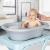 Perie de baie moale pentru bebelusi, din silicon alimentar, monobloc, fara bpa, 0+ luni, reer babycare bath brush 81083