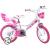 Bicicleta copii Dino Bikes 14` Little Heart alb si roz
