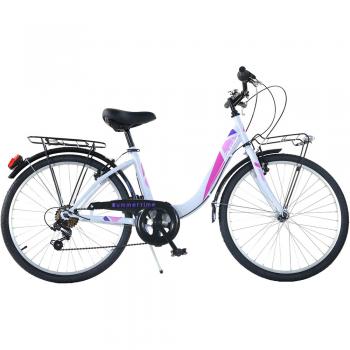 Bicicleta Dino Bikes 26` City Summertime alb