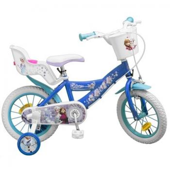 Bicicleta copii - Fete, Disney Frozen, 16 inch, 5-8 ani, Toimsa