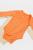 Set 2 body-uri petrecute printed, babycosy, 50% modal+50% bumbac, stone/apricot (marime: 3-6 luni)