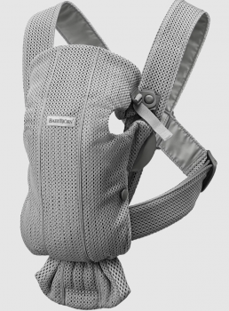 Babybjorn - marsupiu mini cu multiple pozitii de purtare - grey, 3d mesh