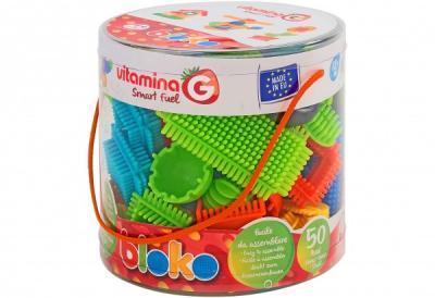 Set 50 de cuburi multicolore in tub PIKO