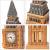 Cubic fun - puzzle 3d big ben (nivel mediu 44 piese)