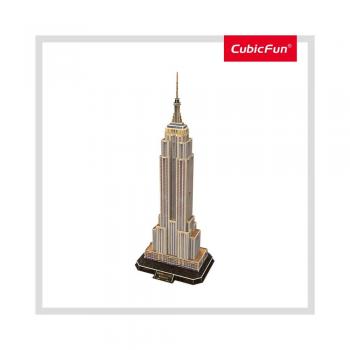 Cubic fun - puzzle 3d+brosura-empire state building 66 piese