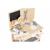 Banc de lucru din lemn cu accesorii pentru copii ecotoys w03d076e