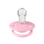 BIBS - Suzeta De Lux Silicon, tetina rotunda, marime universala (0-3 ani)-Baby Pink