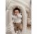 Suport de dormit babynest 2in1 bara protectie patut premium in alb by babysteps, 95x53 cm