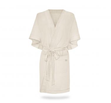 Halat   kimono pentru gravide si mamici, vascoza si in, marime universala, natural