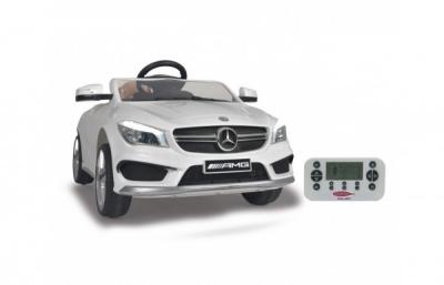 Masinuta electrica pentru copii Mercedes CLA45 AMG Jamara 460245 alb si control parental 12V