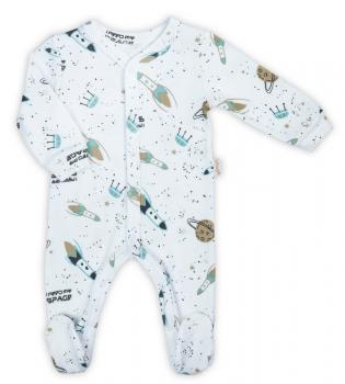 Romper cu maneca lunga de bumbac 100% (182031) nicol "star" marimea 74