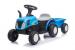 Tractor electric cu remorca pentru copii, albastru, leantoys, 9331