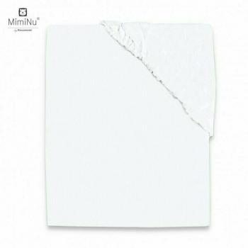 Miminu - cearceaf jerse cu elastic, pentru pat 160x80 cm, material certificat oeko tex standard 100, white