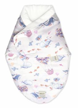 Sistem de infasare bambus, inchidere velcro, baby swaddle, baloane + cadou rucsacel