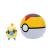 Pokemon - figurine clip n go, mareep & level ball