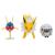 Pokemon - set 3 figurine de actiune, wooloo, carvanha, jolteon, 3 buc
