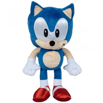 Jucarie din plus sonic hedgehog cu pantofi satinati, 28 cm