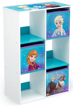 Organizator cu cadru din lemn pentru carti si jucarii Frozen Cube