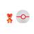 Pokemon - set figurine clip n go, magby & premier ball, 2 buc