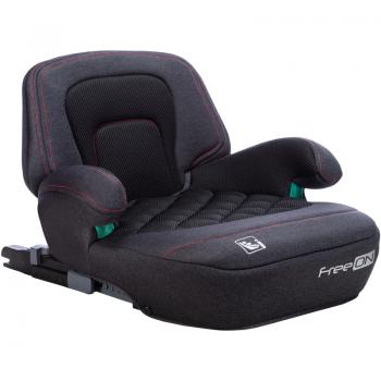 Inaltator auto, cosmo plus i-size, cu isofix, cu spatar inaltat si cotiere, potrivit pentru copiii intre 125 si 150 cm sau intre 25 si 36 kg, freeon, conform cu standardul european de securitate ece r129, black