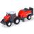 Camion Dickie Toys Massey Ferguson Micro Farm Truck 32 cm cu tractor si presa de balotat