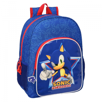 Ghiozdan scoala 42 cm Sonic Let's Roll