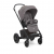 Joie - Carucior pentru copii multifunctional 3 in 1 Chrome Foggy Gray  (Carucior Chrome Foggy Gray + Landou Chrome Foggy Gray + scoica i-Snug Gray Flannel)