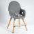 BabyGo - Scaun de masa transformabil Scandi Grey