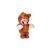 Nintendo mario - figurina articulata, 6 cm, tanooki mario, s43