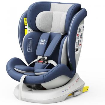 Scaun Auto Tweety Plus DELUXE BUF BOOF iSIZE Indigo cu Isofix rotativ 360 grade 40-150 cm