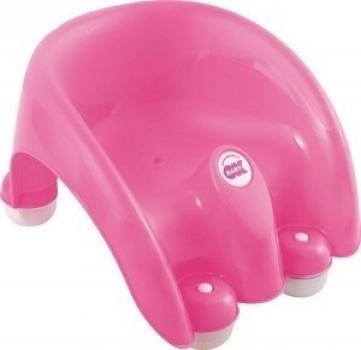 Suport ergonomic Pouf - OKBaby-roz inchis