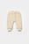 Set bluza dublata si pantaloni ursulet, winter muselin, 100% bumbac - stone, babycosy (marime: 9-12 luni)