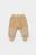 Set bluza cu buzunar si pantaloni ursulet, winter muselin, 100% bumbac dublat - apricot, babycosy (marime: 9-12 luni)