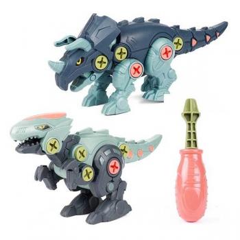 Set 2 Dinozauri Demontabili cu Surubelnita Inclusa Toi-Toys TT43965Z