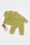 Set bluzita si pantaloni elefant, 80%bumbac organic si 20% poliester - verde, babycosy (marime: 3-6 luni)