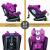 Scaun Auto Tweety Plus DELUXE BUF BOOF iSIZE UrsPurple cu Isofix rotativ 360 grade 40-150 cm