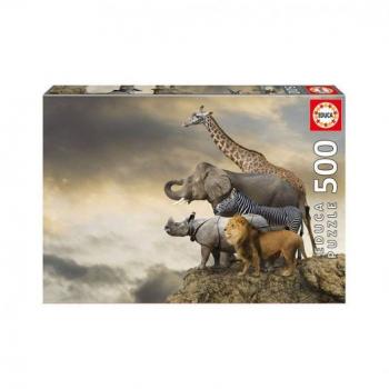 Puzzle animalele din jungla savana africana