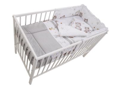 Lenjerie MyKids Teddy Play Maro 4 Piese M1 140x70