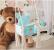 Leagan pentru copii si bebelusi, catifea velvet, perna detasabila ursulet teddy kiwi