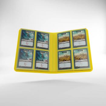 Gamegenic - portofoliu carti, galben, 8 compartimente