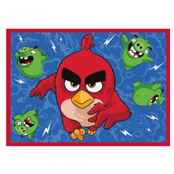 COVOR FEATHERED & FURIOUS ANGRY BIRDS 95X133CM