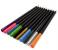 Set 36 creioane triunghiulare frumoase pentru copii, cutie metal, kidea, multicolore