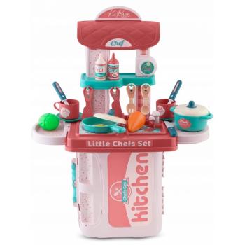 Bucatarie 3 in 1 cu accesorii incluse ricokids 772900 - roz