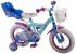 Bicicleta pentru fete 12 inch, cu scaun pentru papusi, roti ajutatoare si cosulet, Frozen