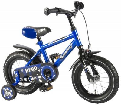 Bicicleta pentru baieti Yipeeh Hero  12 inch, cu roti ajutatoare, Kanzone