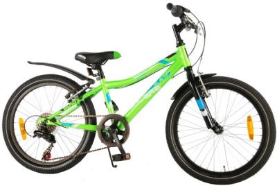 Bicicleta verde pentru baieti 20 inch, cu 6 viteze, Volare Blade