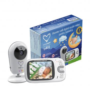 Monitor wifi digital audio video pentru bebelusi model vb609, easycare baby