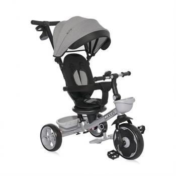 Tricicleta pentru copii, revel, sezut rotativ la 360 grade, 1-5 ani, grey
